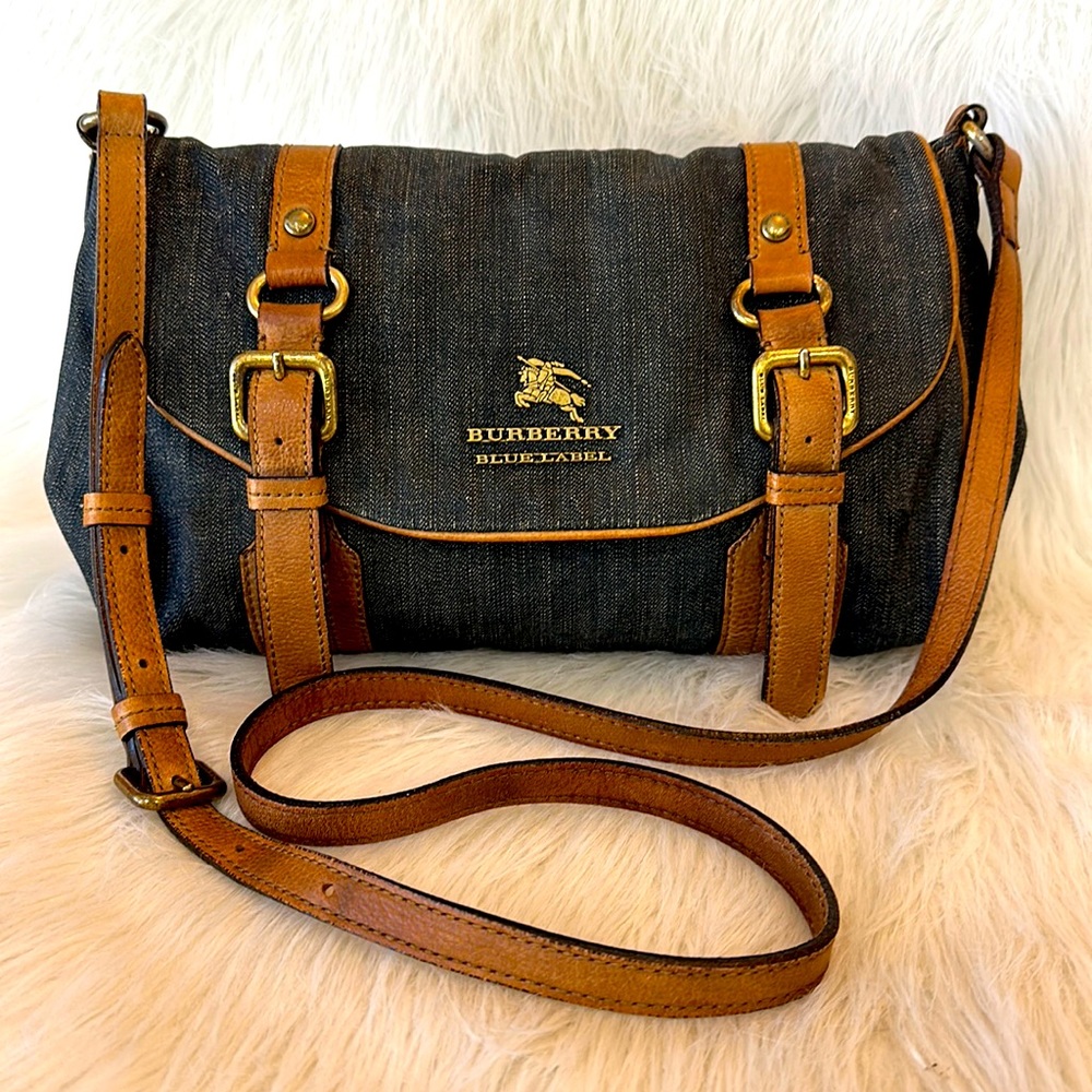 Burberry Black and Tan Women's Bag